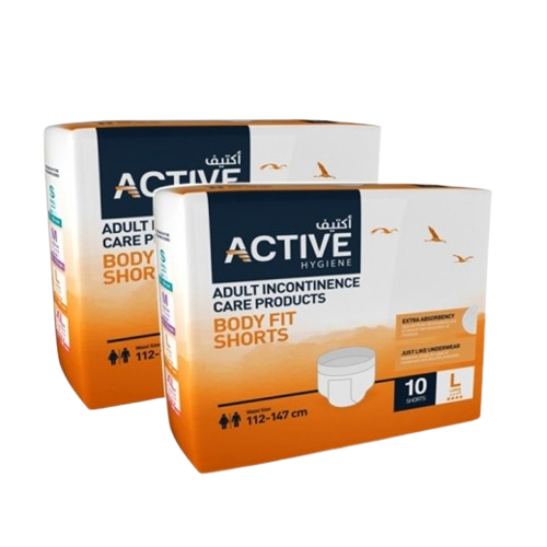 أكتيف شورت يلائم انسياب الجسم  10 كبير عرض خاص